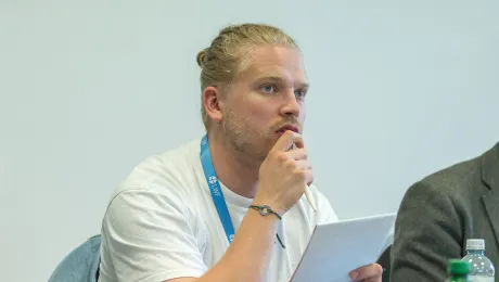 Finnish Lutheran pastor and youth leader Rev. Jussi Luoma is a member of the LWF Council, and chairperson of the Committee for Advocacy and Public Voice. Photo: LWF/Albin Hillert