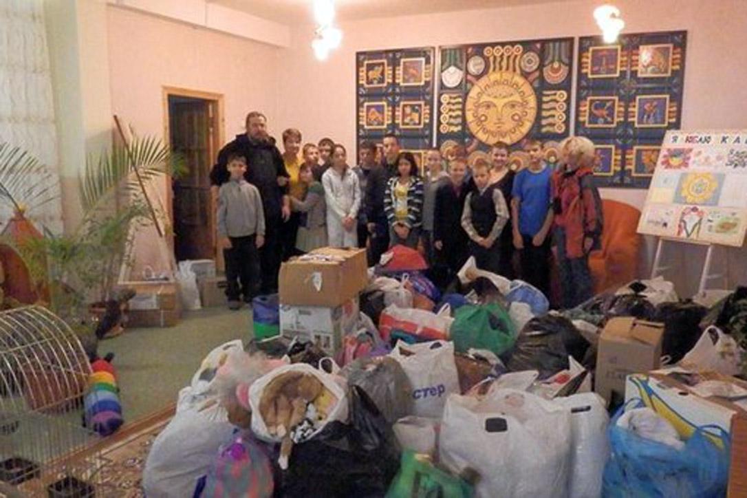Humanitäre Hilfe für Kinder in der Donbass-Region. Foto: Janka Adameová