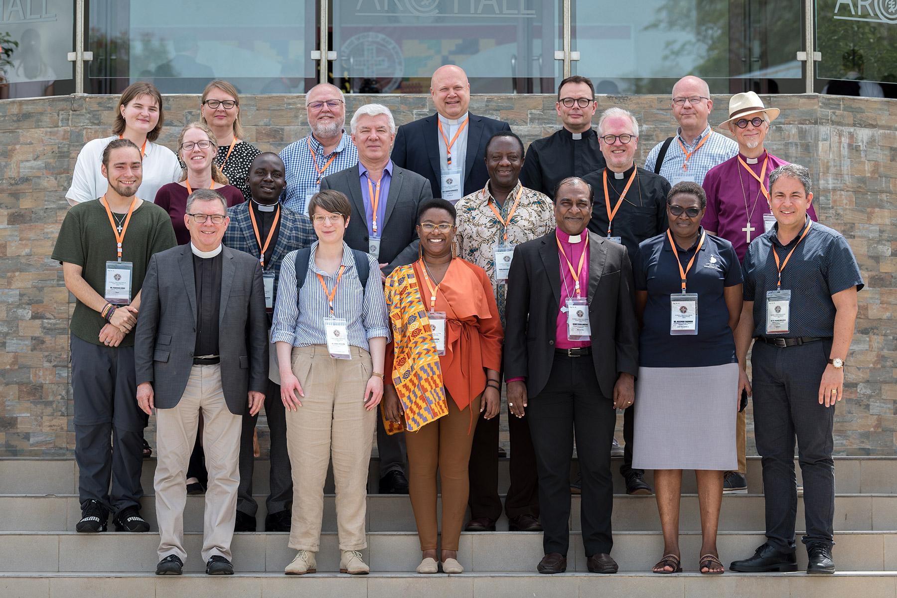 Die lutherischen Teilnehmenden am Globalen Christlichen Forum in Accra, Ghana. Foto: A. Hillert 