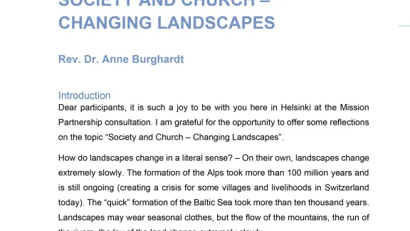 Keynote Speech - General Secretary Burghardt - Society and Church: Changing Landscapes.pdf