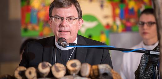 Prof. Dr Dirk Lange speaking at the LWF Assembly in Namibia. Photo: A.Hillert/LWF
