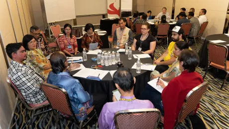 Delegates from LWF member churches at the 2023 Asia Pre-Assembly in Kuala Lumpur, Malaysia. Photo: LWF/Jotham Lee