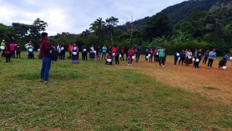 El encuentro se realizó al aire libre y en espacios abiertos, para cuidar y proteger la salud de los y las participantes. Foto: Juventud Luterana en Acción (IELB)