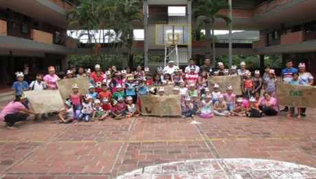 Participantes del campamento de niños y niñas. Foto: Zulma Ojeda.