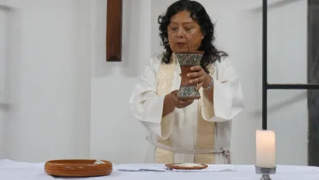 Pastora Presidenta Adita Torres Lescano de la Iglesia Luterana del Perú. Foto: FLM/P.Cuyatti.