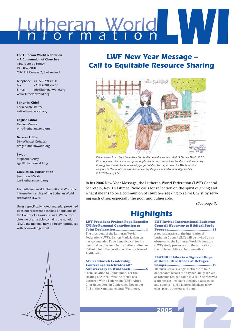 Lutheran World Information PDF edition - 2005