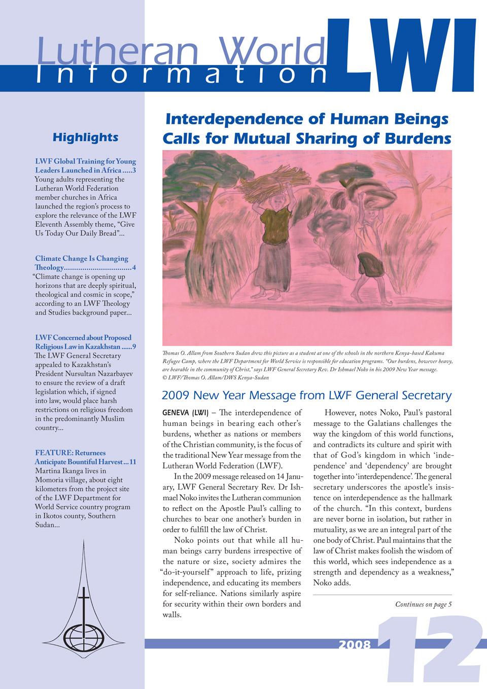 Lutheran World Information PDF edition - 2008