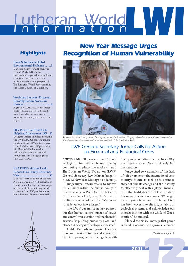 Lutheran World Information PDF edition - 2011
