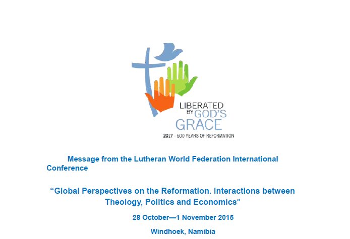 Message from The Lutheran World Federation conference