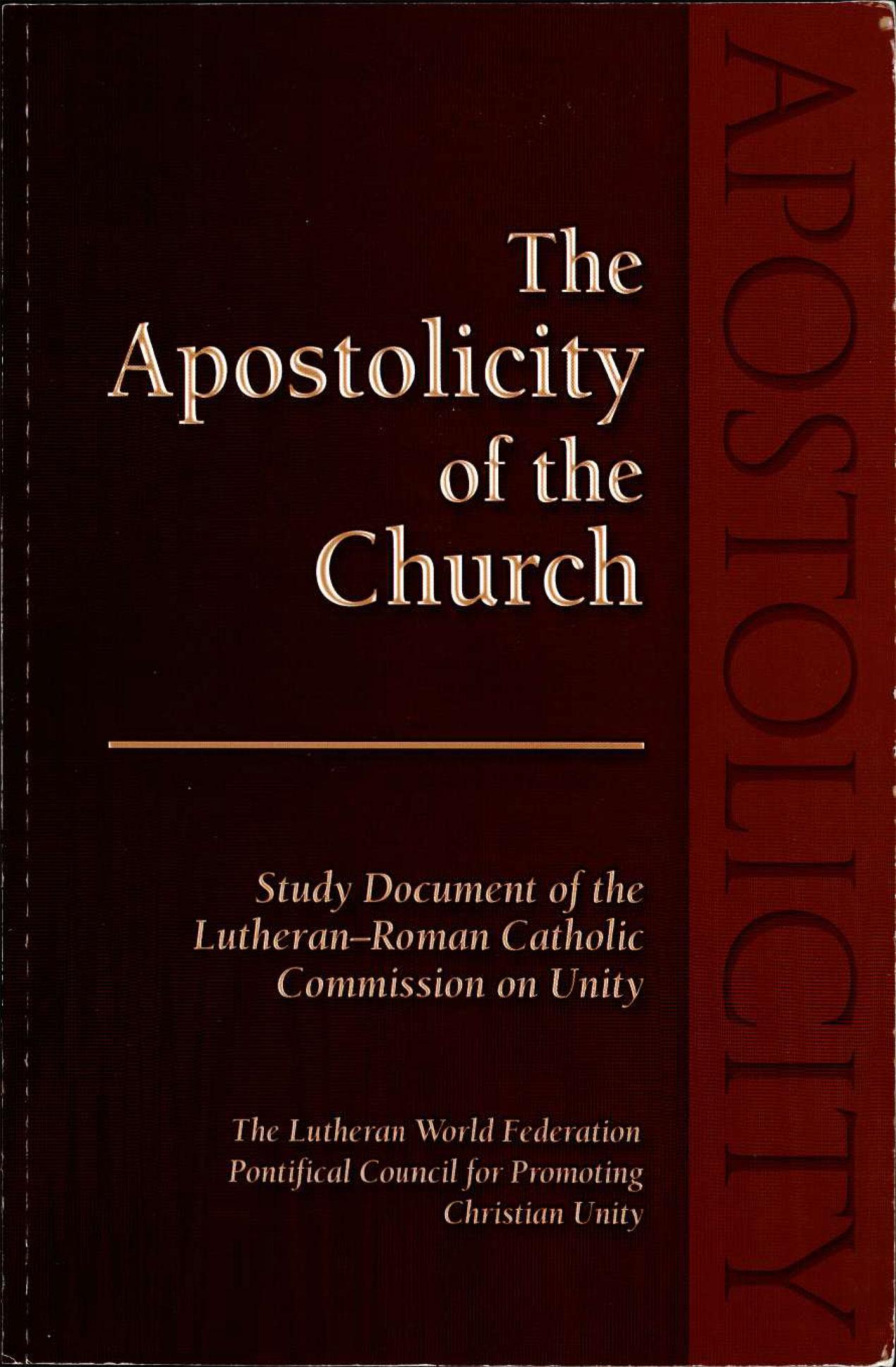 The Apostolicity of the Church