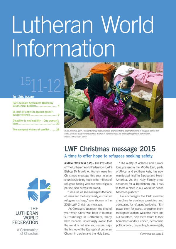 Lutheran World Information PDF edition - 2015