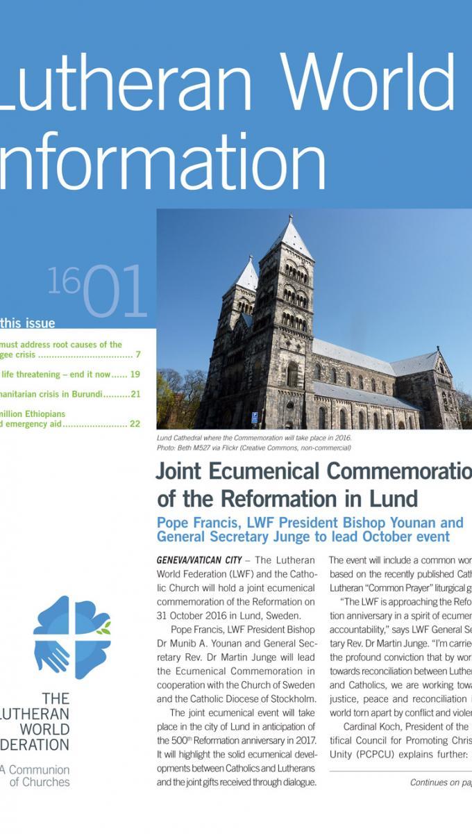 Lutheran World Information PDF edition - 2016
