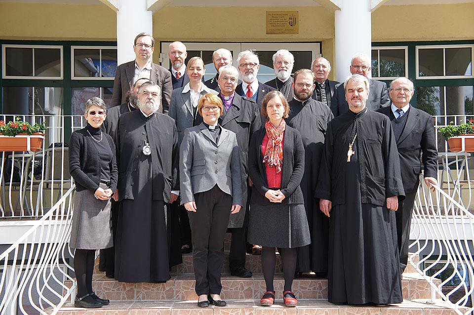 Mitglieder der Gemeinsamen lutherisch-orthodoxen Kommission auf dem Vorbereitungstreffen in Sibiu/Hermannstadt (Rumänien). © LWB