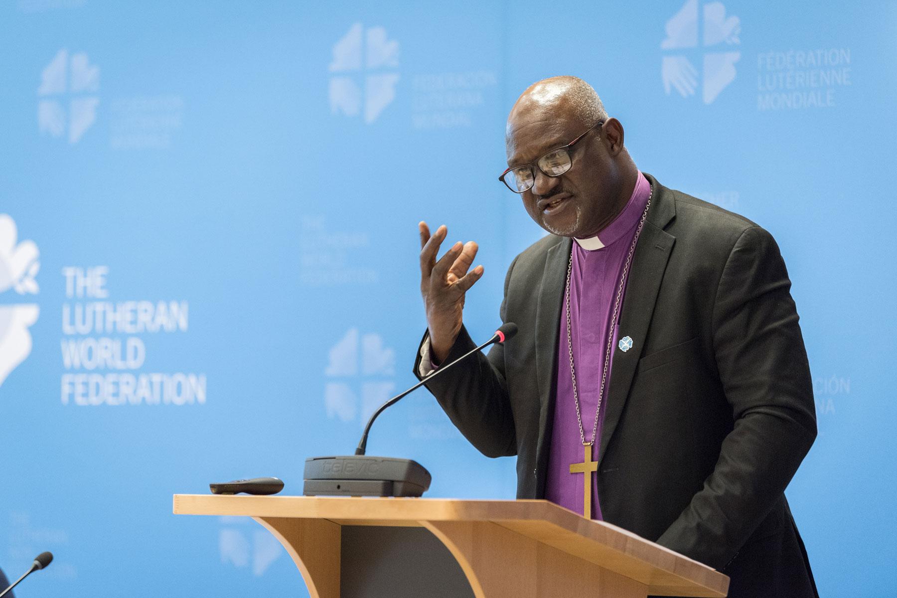 LWB-Präsident Erzbischof Dr. Panti Filibus Musa. Foto: LWB/Albin Hillert