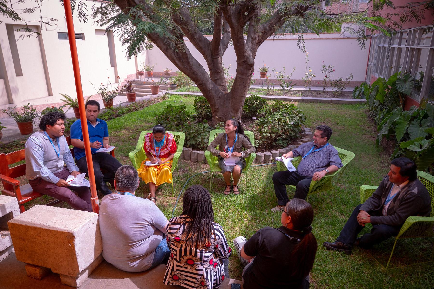 Intergenerational discussion at the Latin America and the Caribbean & North America Leadership Conference in 2019. Photo: LWF/A. Danielsson