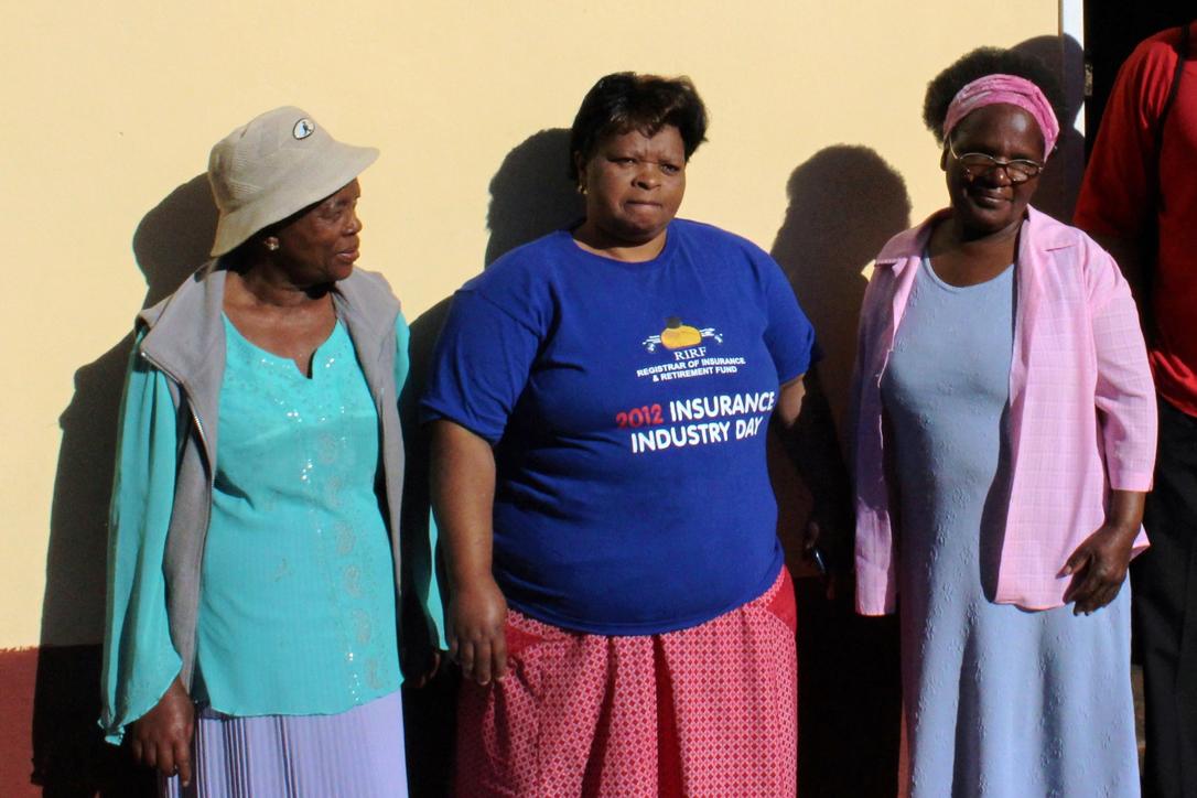 Three of the Ezulwini home-based carers, Ellen Dlamini, Caroline Motsi and Thembisile Mncina, bringing care and relief to people living with HIV. Photo: Methodist Church of Southern Africa/Bonginkosi Moyo-Bango