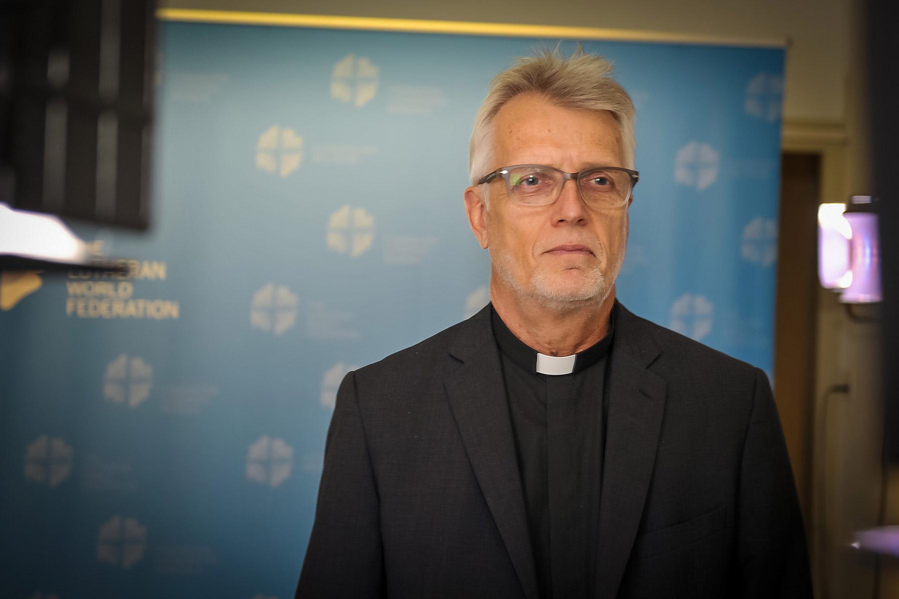 LWB-Generalsekretär Martin Junge sprach per Videoschalte zur "Faith for Nature"-Konferenz, die in Island stattfindet. Foto: LWB/S. Gallay