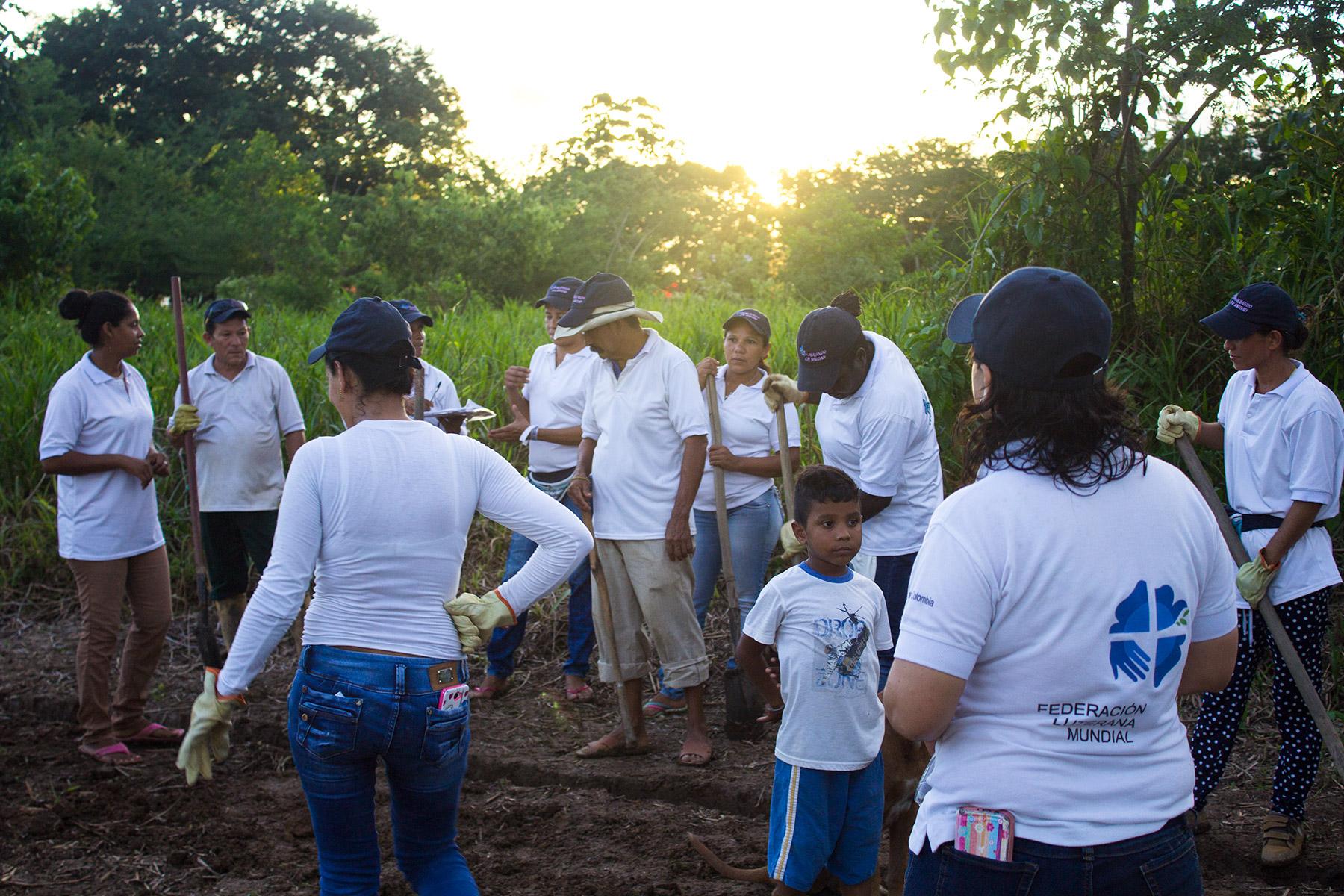 In Kolumbien hat der LWB durch Aktivitäten zur Förderung von Umweltschutz geholfen, die Resilienz von Menschen zu stärken, die in informellen Migrantensiedlungen leben. Foto: LWB-Kolumbien/Diego Alvarez Ramirez