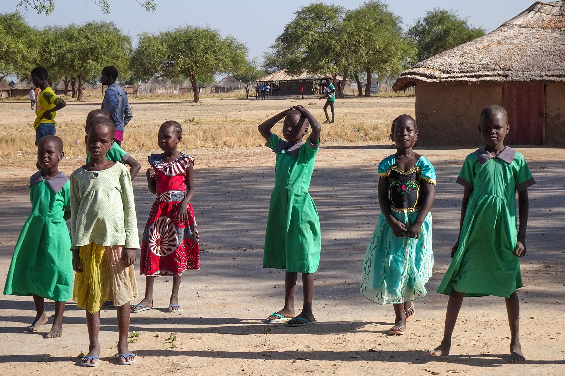 Eine Gruppe von Kindern im Bundesstaat Jonglei, Südsudan. Foto: ALWS/Julie Krause