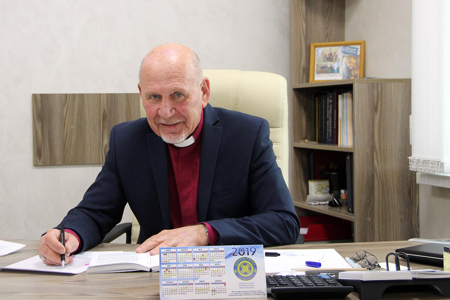 Yuri Novgorodov, Archbishop of the Evangelical Lutheran Church in the Republic of Kazakhstan. Photo: LWF/A. WeyermÃ¼ller