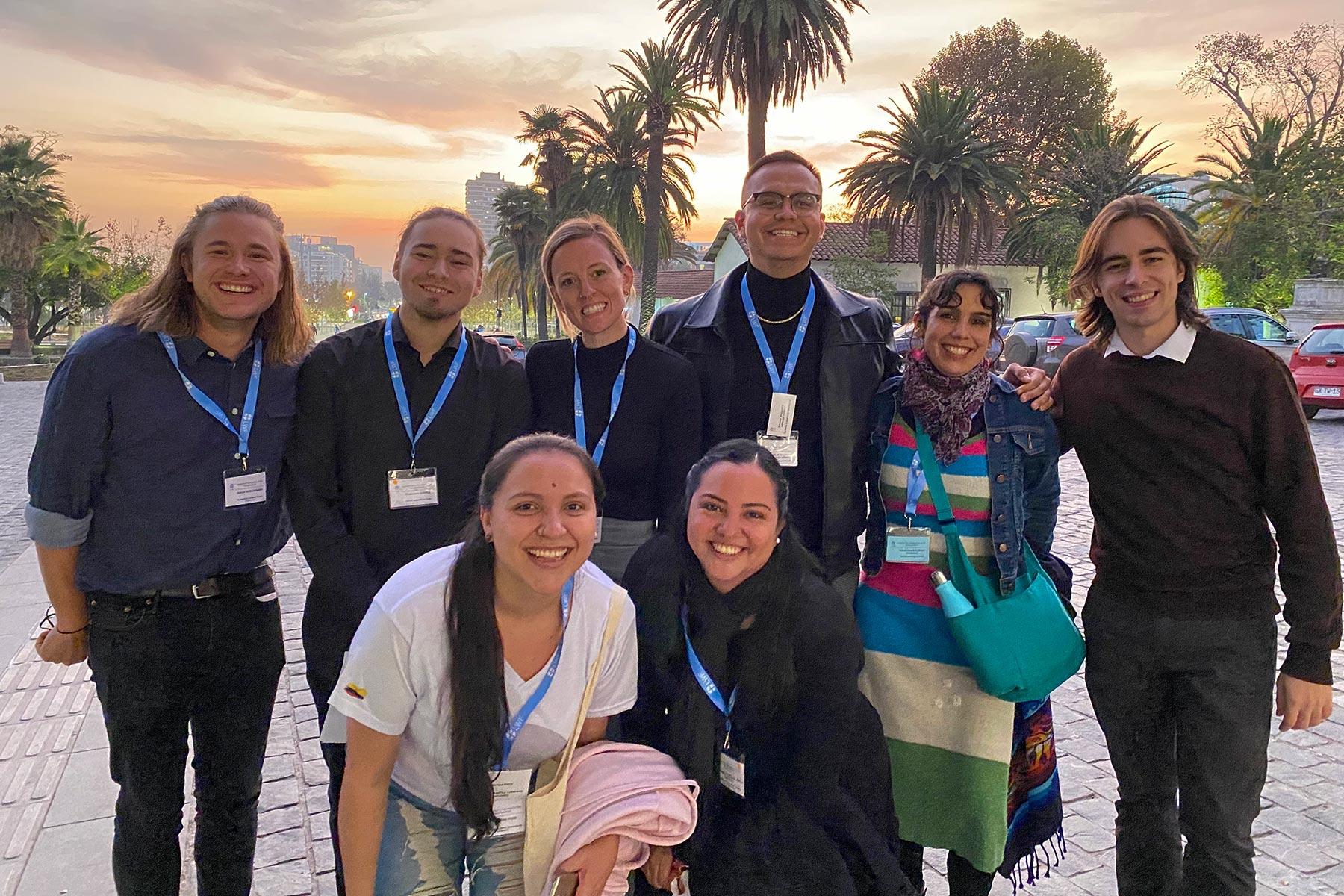 Youth delegates at the May 2022 LWF Leadership Conference of the Americas in Santiago, Chile. Photo: LWF/E. Albrecht
