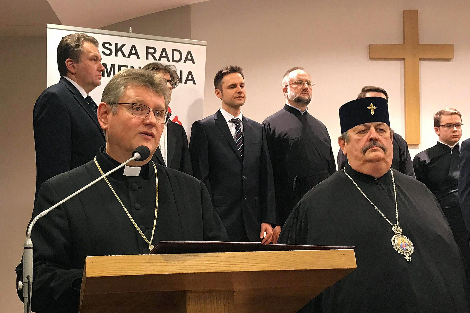 From left: Lutheran Bishop Jerzy Samiec, President of the Polish Ecumencial Council and Orthodox Archbishop Abel, Diocese of Lublin-CheÅm of the Church of Poland. Photo: PEC