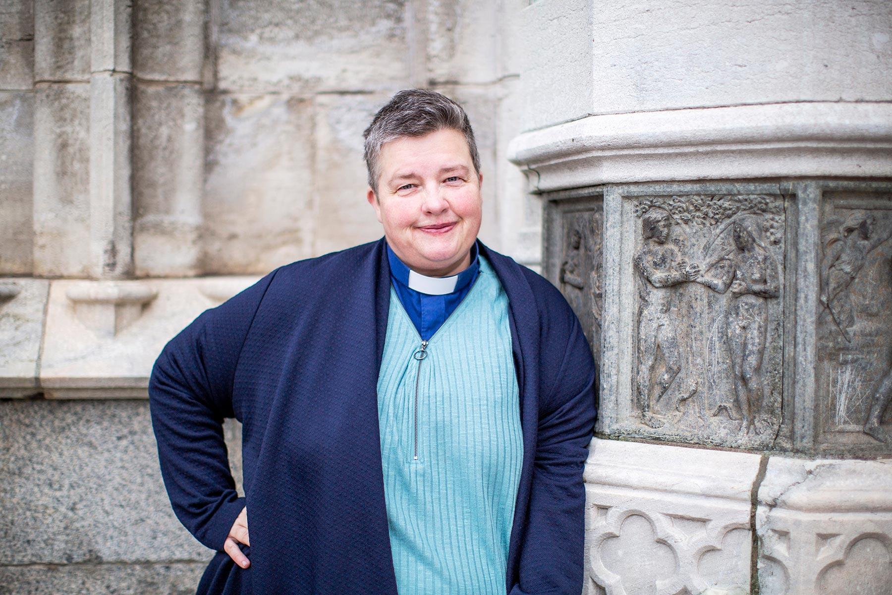 Charlotte Frycklund ist Online Pfarrerin der Schwedischen Kirche. Foto: CoS