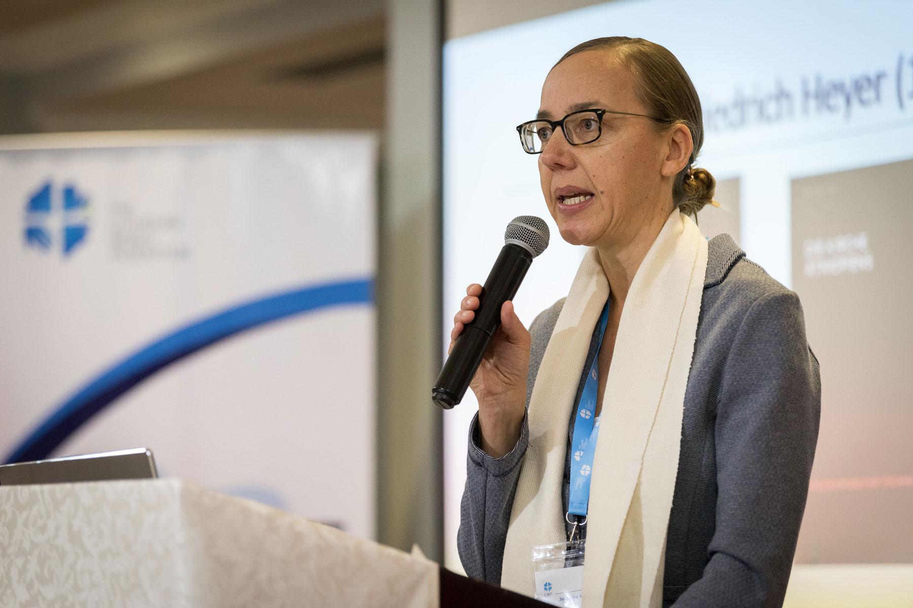 Prof. Dr Jennifer Wasmuth, Director of the Institute for Ecumenical Research in Strasbourg, France. Photo: LWF/Albin Hillert 