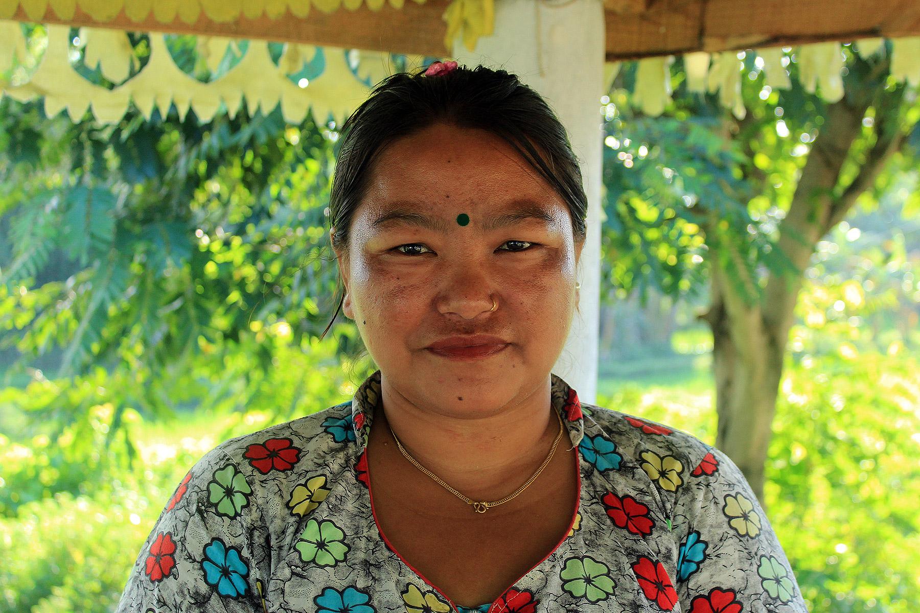 Amrita Rai works as a volunteer in Sanischare Refugee Camp. Photo: LWF Nepal
