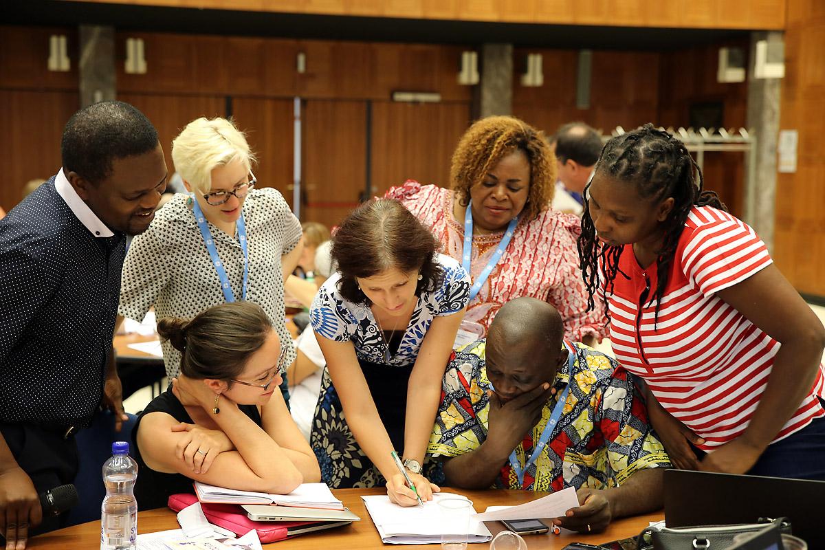 Teilnehmende am Workshop zum Engagement für die Menschenrechte von Frauen. Foto: LWB/Peter Kenny