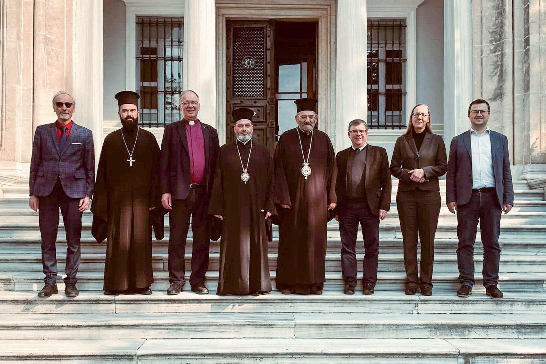 Participants at the Preparatory Committee meeting for the 18th plenary session of the Joint International Commission on the Theological Dialogue between the Lutheran World Federation and the Orthodox Church, held in Halki, Turkey. Photo: Stavropegial monastery