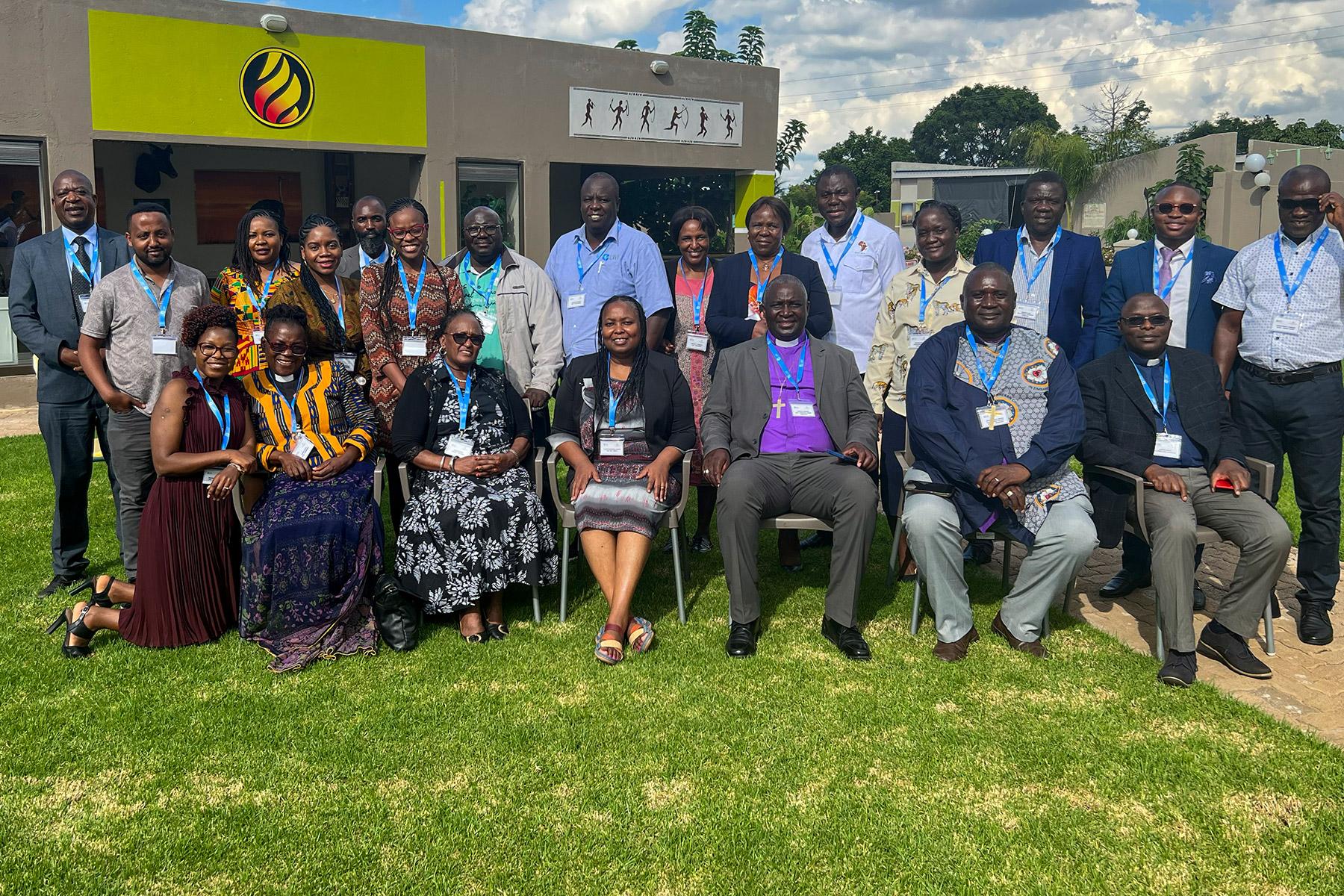 Teilnehmende am Workshop zur Umsetzung der UPR und zum Peer Learning in Bulawayo, Simbabwe