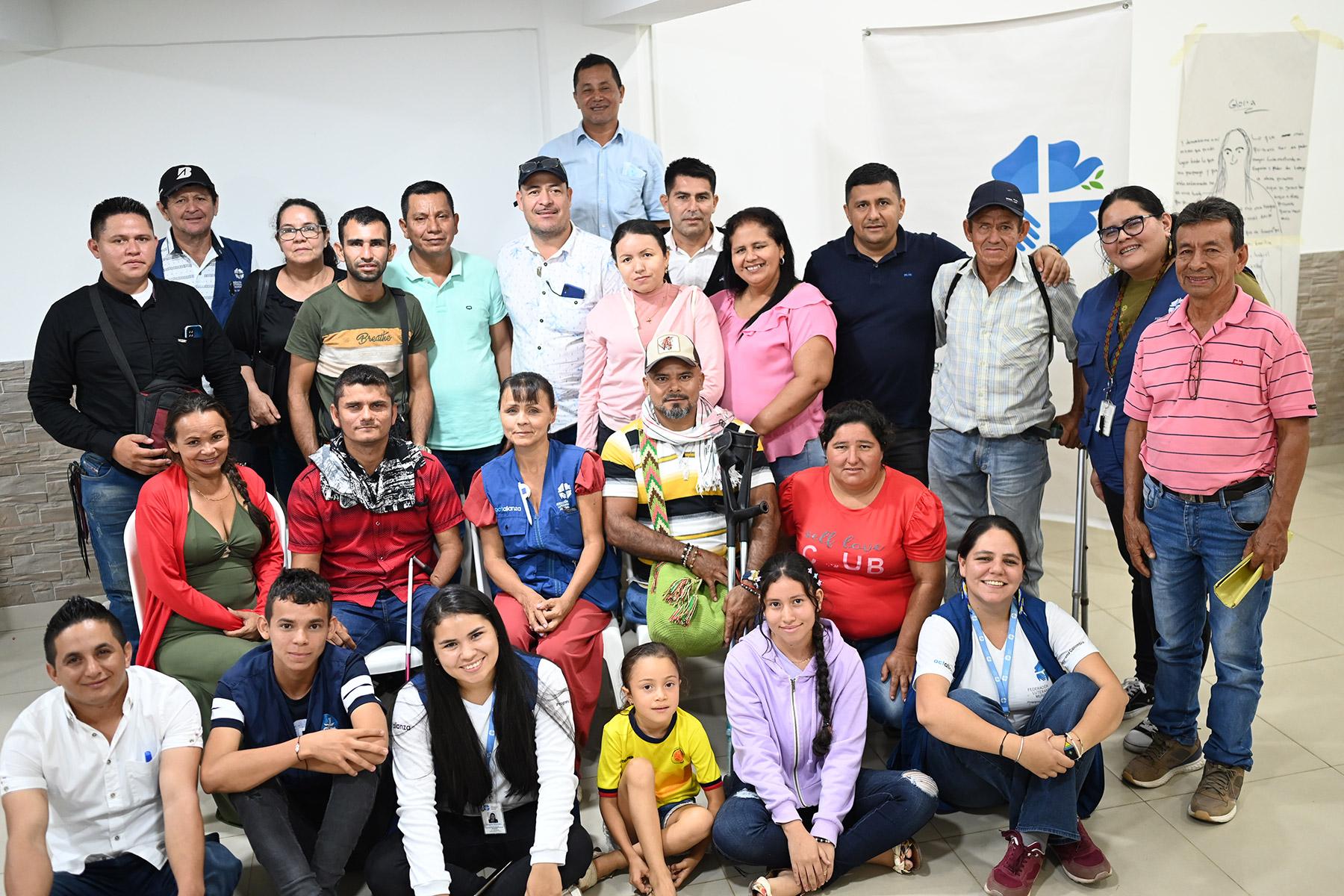In November 2022, mine accident survivors gathered together in the city of Arauca. Photo: FELM
