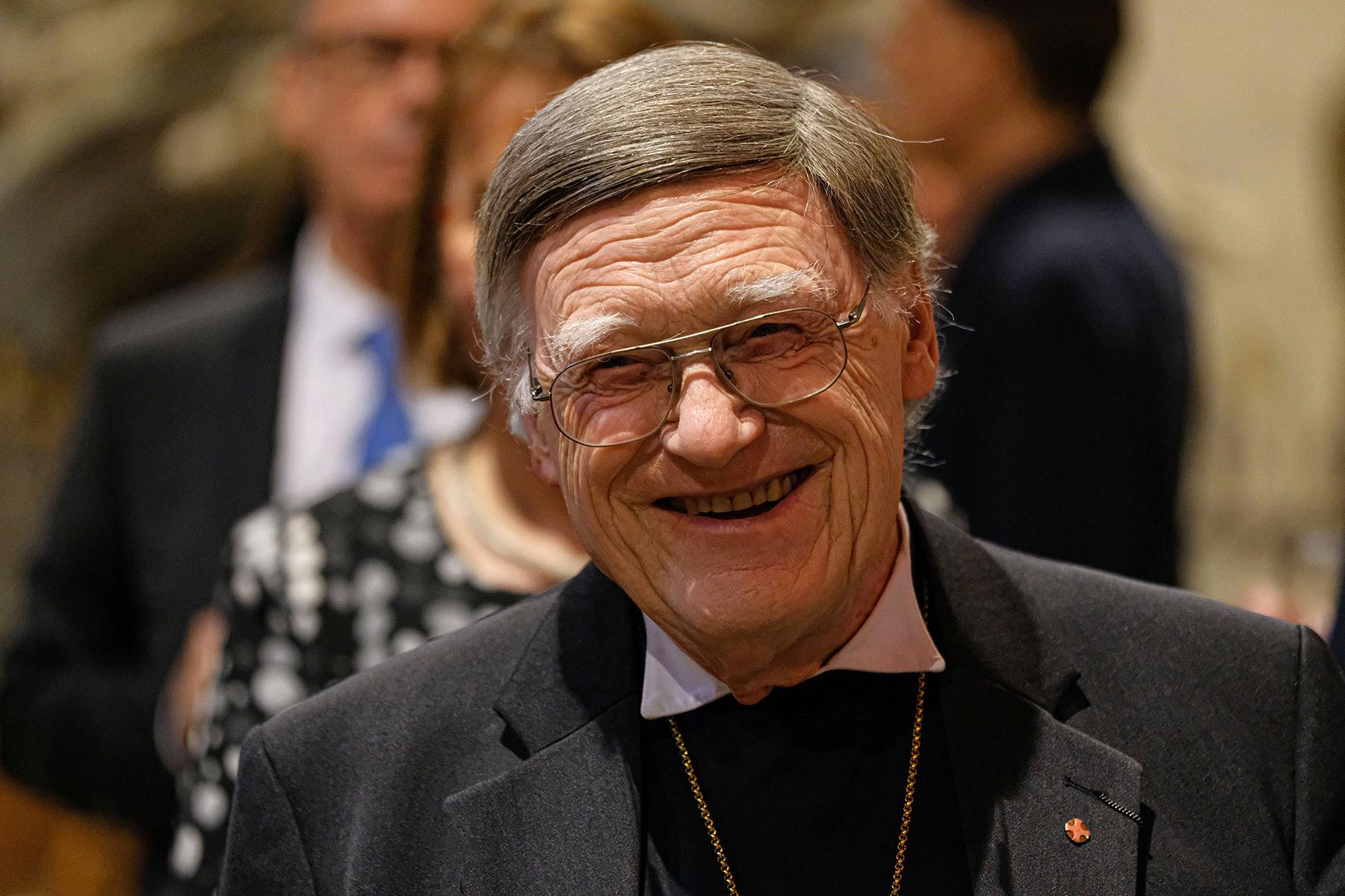 Bishop em. Horst Hirschler at a reception at Loccum Monastery in January 2020. Photo: Jens Schulze