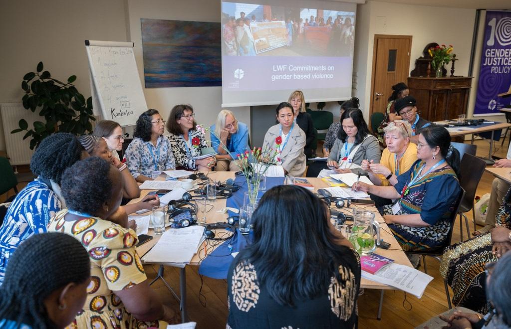 Prior to the 13-19 September LWF Thirteenth Assembly in Kraków, Poland, women from around the world engage in conversation on gender-based violence during the Women's Pre-Assembly in Wroclaw, Poland. Photo: LWF/Albin Hillert