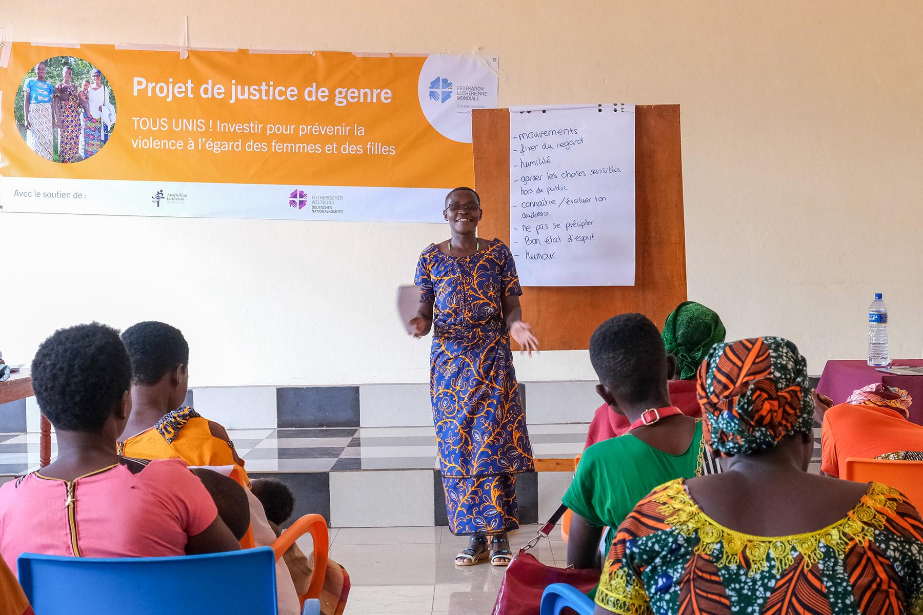 Vor den 16 Aktionstagen veranstaltete der LWB-Burundi einen dreitägigen Gendergerechtigkeitsworkshop für Frauen in Führungspositionen