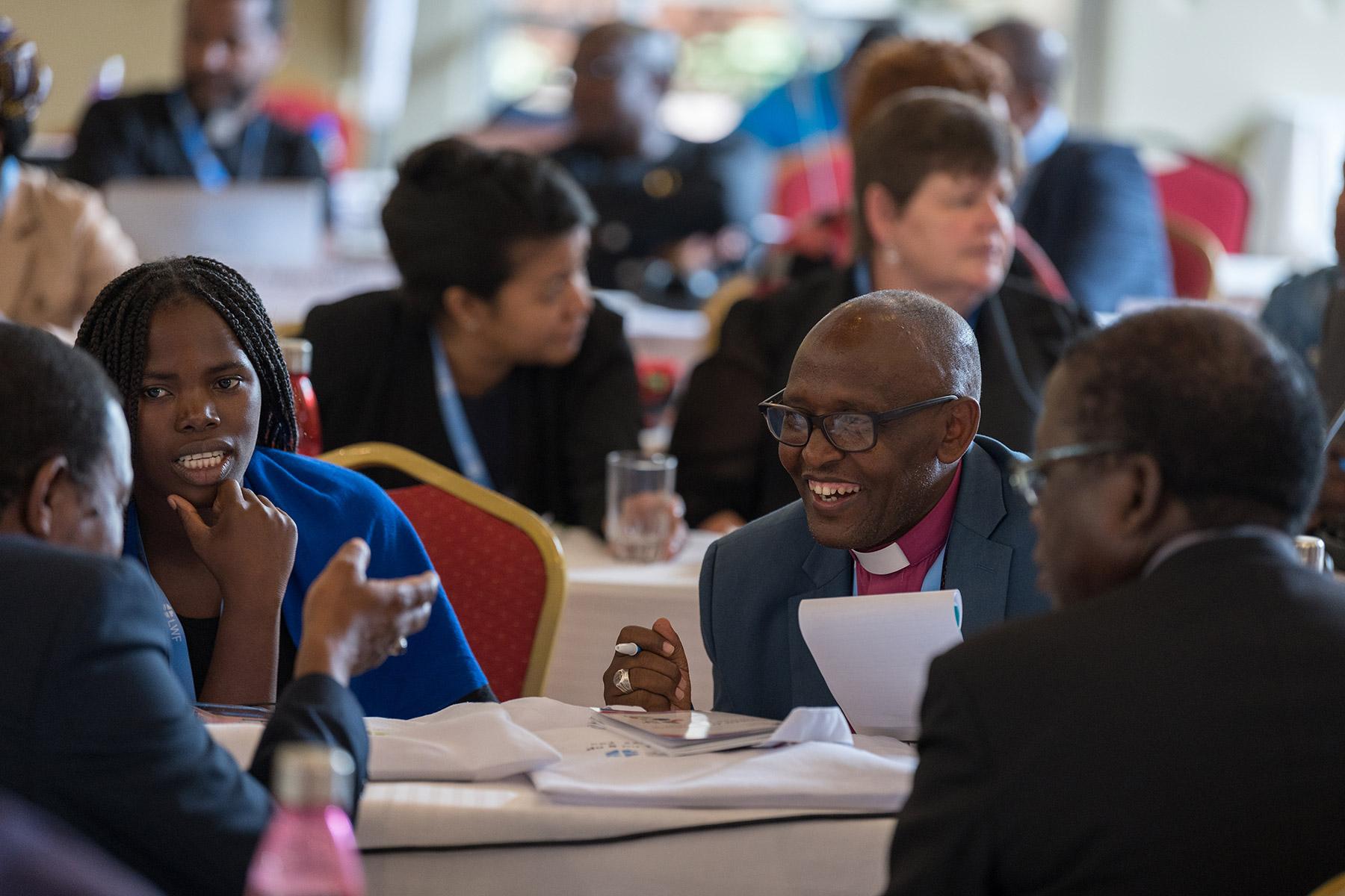 Space for exchange and praying together to promote communion-building: At the beginning of the new year, church leaders of the Africa Region met for an online meeting. That new format supports in-person meetings like the Africa Pre-Assembly held in May last year. Photo: LWF/Albin Hillert