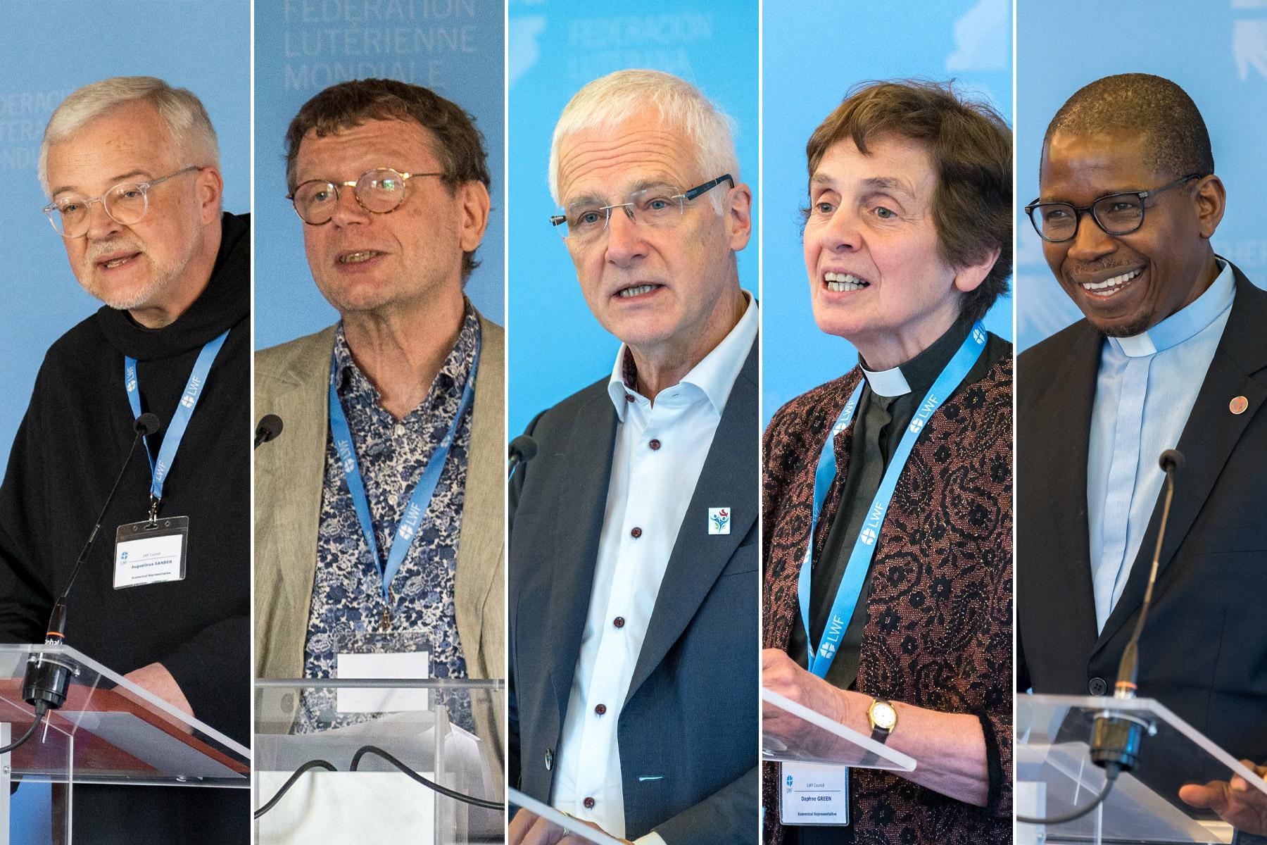 Leaders of global church bodies greeting the LWF at its Council meeting expressed hope and commitment for continued collaboration in dialogues, shared witness and service to the world. Photo: LWF/Albin Hillert