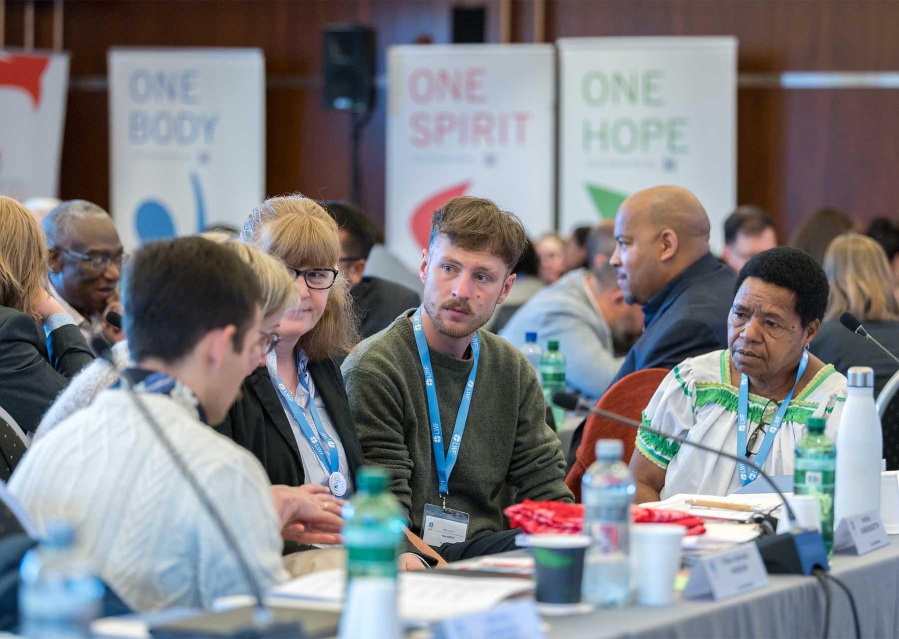 The report of the Finance Committee Chairperson underlined the “unwavering commitment and support” from LWF’s member churches, related organizations, ecumenical and institutional partners. Photo: LWF/Albin Hillert