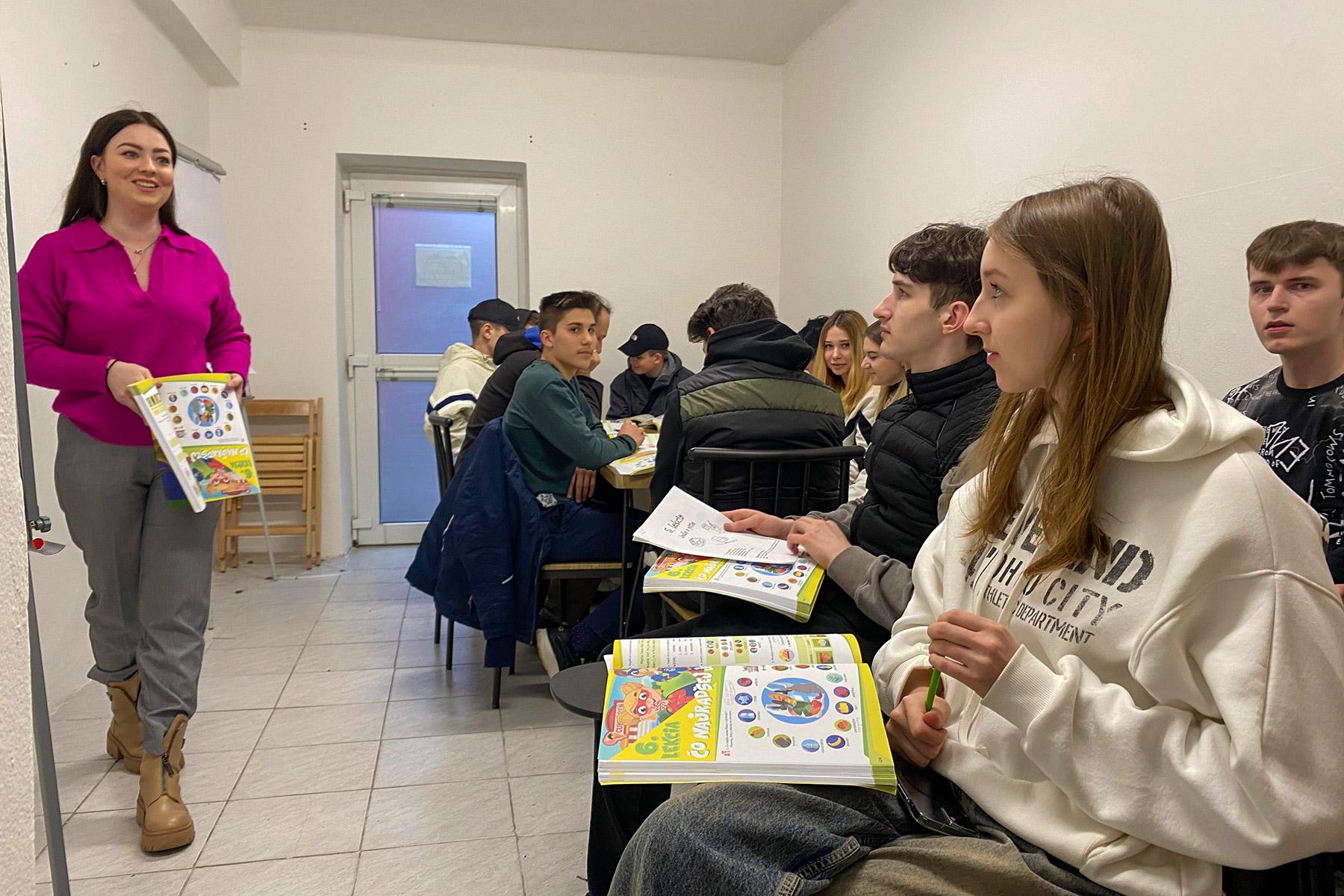 Students attend language classes in Nitra, Slovakia. Photo: LWF/ R. Meissner