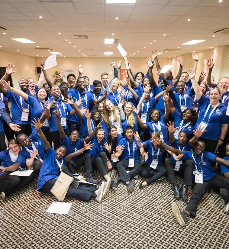 At the end of the May 2017 LWF Twelfth Assembly in Windhoek, Namibia, stewards and volunteers received diplomas as a token of gratitude from the LWF leadership. Photo: LWF/Albin Hillert 
