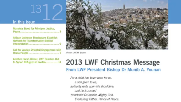 Lutheran World Information PDF edition - 2013