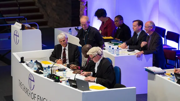 The Archbishop of Canterbury and officials at the Church of England General Synod. Picture By: Keith Blundy | CofE