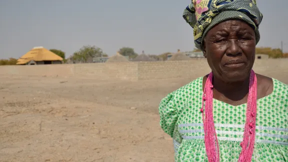 âThe worst drought I have ever seen.â Tusnerde worries for her village. Photo: LWF/ Thomas Ekelund