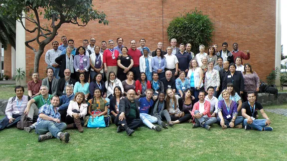 Lutheran leaders from Latin America and the Caribbean at the Mexico City leadership conference. Photo: Adriana CastaÃ±eda