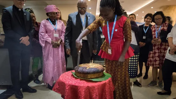 Gathered in Addis Ababa, Ethiopia, in October 2019, Lutherans from across the globe took part in a consultation on the theme of âWe believe in the Holy Spirit: Global Perspectives on Lutheran Identitiesâ. During the meeting, participants shared a large loaf of traditional Ethiopian bread, baked in banana leaves. Photo: LWF/Albin Hillert