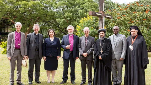 Lutheran Bishop Dr Matti Repo (far left) with other ecumenical guests at the 16th Anglican Consultative Council meeting in Lusaka, Zambia. Photo: ACNS