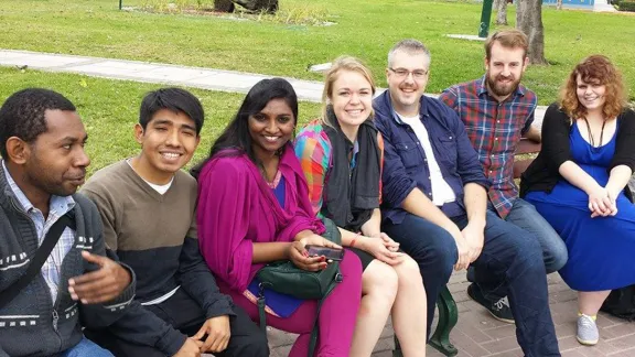 LWF Youth delegation to COP20. Photo: LWF/Sean Hawkey