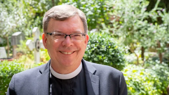 Prof. Dr Dirk Lange during the visit of an LWF delegation to the Vatican in June 2021. Photo: LWF/A. Danielsson