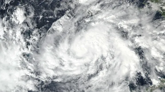 Tropical Storm Eta on November 1, 2020. Photo: NASA (public domain) 